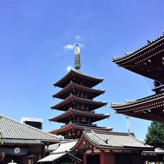 Fototapeta na wymiar Asakusa temple, Japan