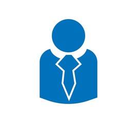 People profile silhouettes. business man icon. vector illustration