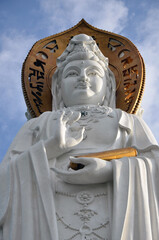 Statue of the goddess Guanyin close-up