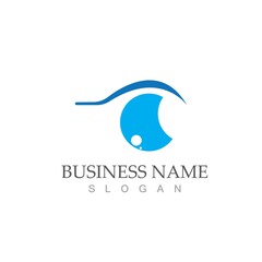 Eye Care vector logo design