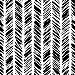Full Seamless Distress Abstract Texture Pattern. Monochrome Vector. Black and White Dress Fabric Print. Design for Textile and Home Decoration. 
