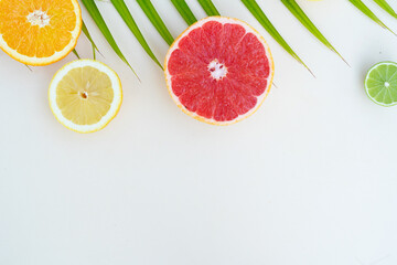 summer citruses background