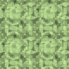 Full seamless monochrome camouflage pattern vector for decoration. Green texture design for textile fabric printing and wallpaper. Grunge model for fashion and home design.