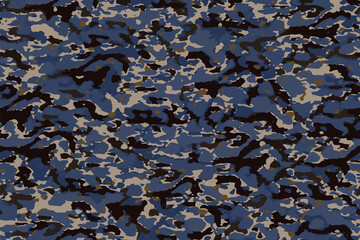 Obraz premium Full seamless military camouflage skin pattern vector for decor and textile. Army masking design for hunting textile fabric printing and wallpaper. Design for fashion and home design.