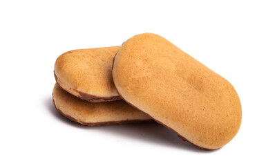 biscuit cookies with chocolate isolated