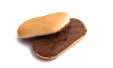 biscuit cookies with chocolate isolated