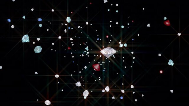 Falling Diamonds, Sapphires and Rubies.