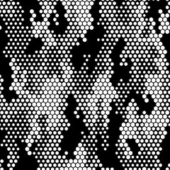 Full seamless modern halftone lines camouflage pattern for decor and textile. Camo design for textile fabric printing and wallpaper. Army model design for trend fashion. - obrazy, fototapety, plakaty