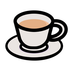 シンプルでかわいい紅茶のイラスト