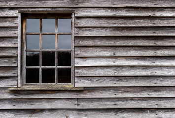Fototapeta na wymiar Rustic Window Siding