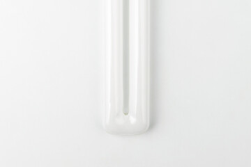 Fluorescent light on a white background