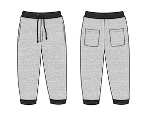 Vector illustration of Sweat casual pants