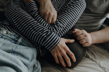 valentines day young gay couple