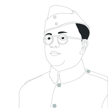 netaji subhash chandra bose | Army drawing, Animal sketches easy, Easy  drawings