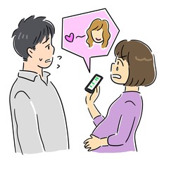 妊娠中の夫の浮気が発覚して責める妻