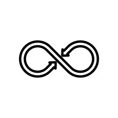 Infinity Icon Design Vector Template Illustration
