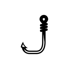 Fishing Hook Icon Design Vector Template Illustration