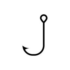 Fishing Hook Icon Design Vector Template Illustration