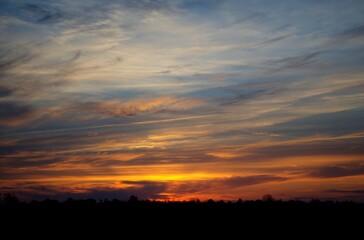 Fototapeta premium sunset in the sky