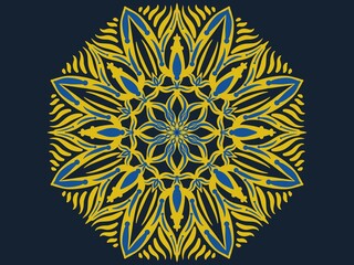 Mandala ornament. Digital art illustration