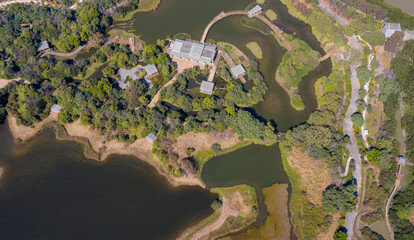 2021 Jan 31,Hong Kong.Hong Kong Wetland Park is a conservation, education and tourism facility, located at the northern part of Tin Shui Wai, in Yuen Long.Hong Kong