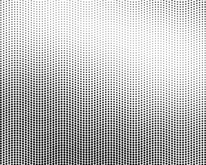 Abstract halftone dotted black and white background - vector illustration. Template for business, design, texture and postcards.