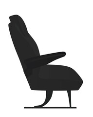 Black air seat. vector illustration