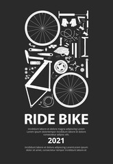 Bike Cycling Poster Vector Illustration