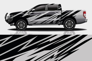 Obraz premium Car wrap graphic racing abstract background for wrap and vinyl sticker