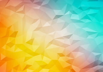 orange yellow blue abstract polygonal geometric texture background