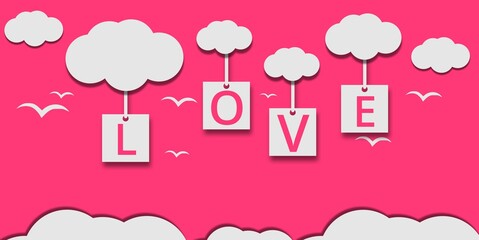 valentine card with hearts, valentines day 2021, love
