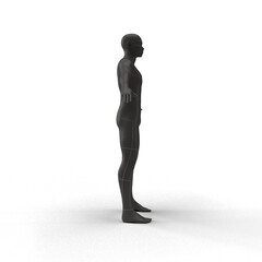 man mannequin on a white background