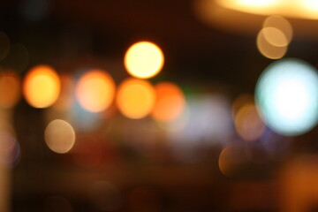 blurred city lights