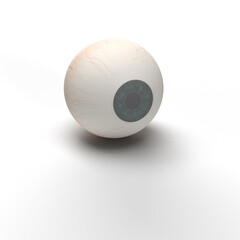 eye on a white background