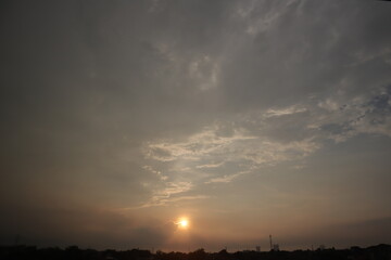 time lapse of clouds over the city