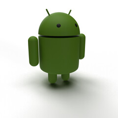 android robot on a white background