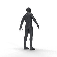 man mannequin on a white background