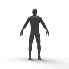 man mannequin on a white background