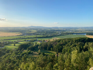 Obraz premium view from the top of the hill