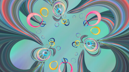 Abstract background with futuristic ornaments.