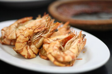 fried shrimp seafood dish