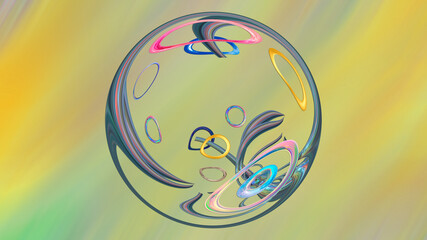 Abstract background with futuristic ornaments.