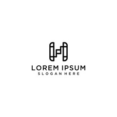 Fototapeta premium Initial letter logo H monogram 
