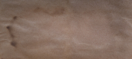 Old brown paper background design. Elegant antique beige color. Panoramic old graft brown paper.