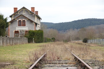 Dead end railroad track. The journey stops here. 