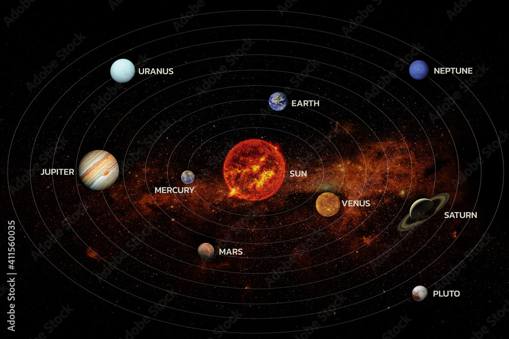 Canvas Prints solar system. elements of this image furnished by nasa