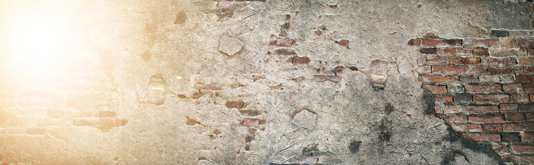 The Old brick wall pattern texture background.
