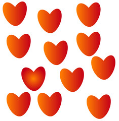 seamless pattern with hearts