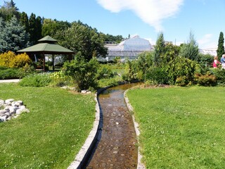 tropical garden and park