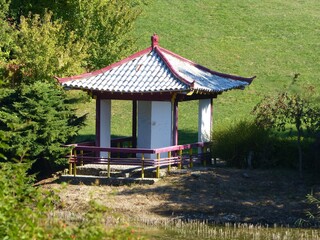 japanese garden and gazebo